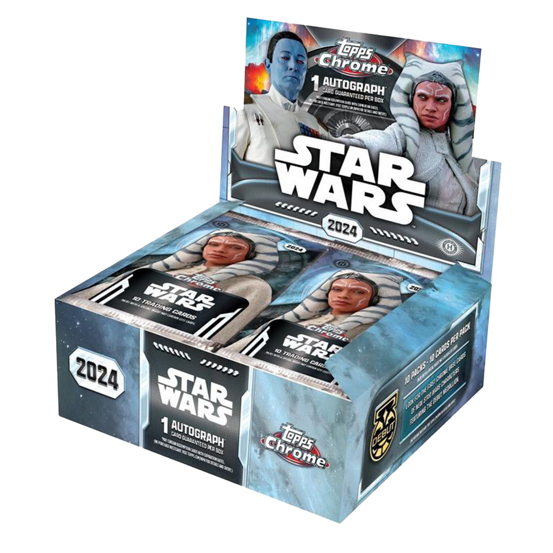 topps chrome booster box 2024 Topps Star Wars Chrome Hobby Box – CardCollector2