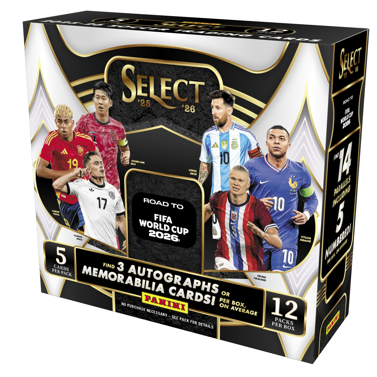 2025/26 Panini Select Road To FIFA World Cup 2026 Soccer Hobby Box 2025/26 Panini Select Road To FIFA World Cup 2026 Soccer Hobby Box