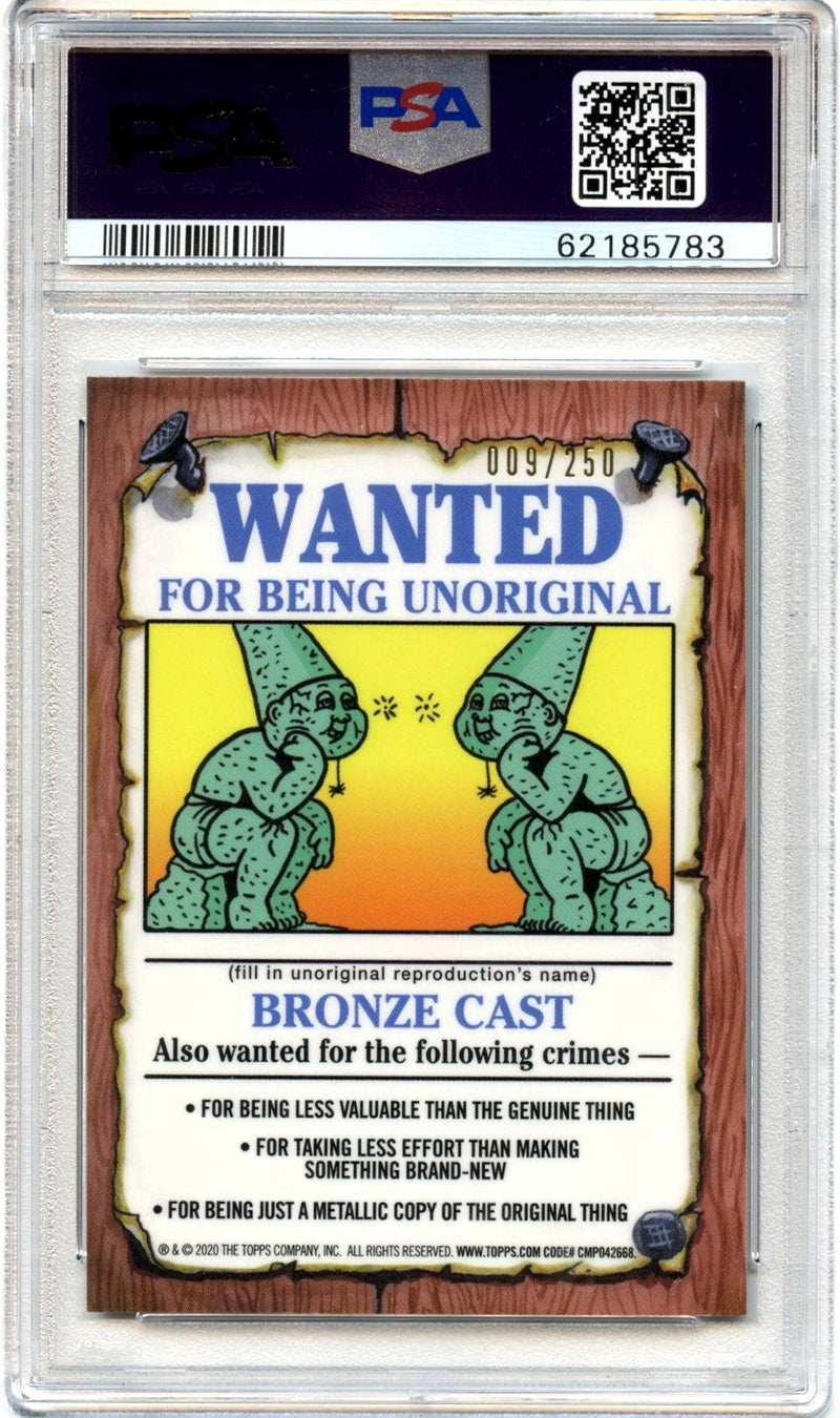 Beaky Becky 2020 Garbage Pail Kids Chrome Purple Wave Refractor #99a PSA 8-2