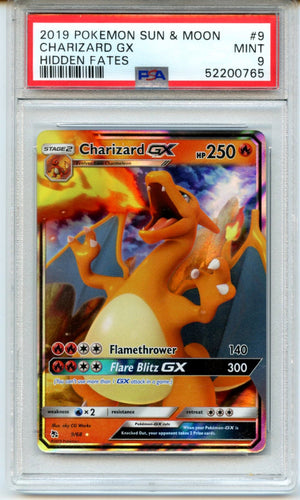 Charizard Gx 2019 Pokemon Sun & Moon Hidden Fates Hidden Fates #9 PSA 9