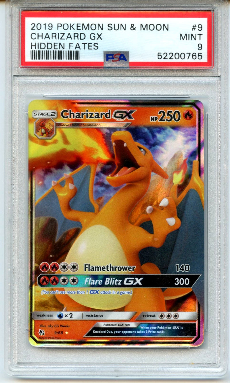 Charizard Gx 2019 Pokemon Sun & Moon Hidden Fates Hidden Fates #9 PSA 9-1