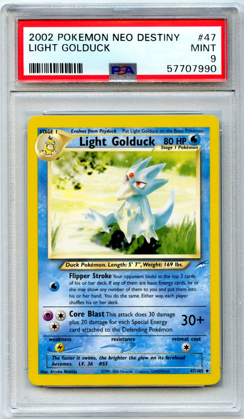 Light Golduck 2002 Pokemon Neo Destiny #47 PSA 9-1