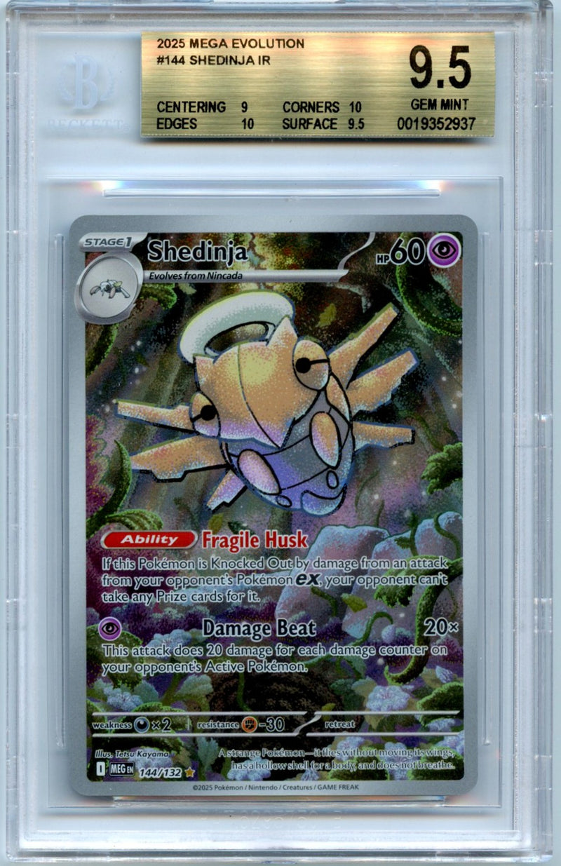 SHEDINJA 2025 MEGA EVOLUTION IR #144 BGS 9.5-1