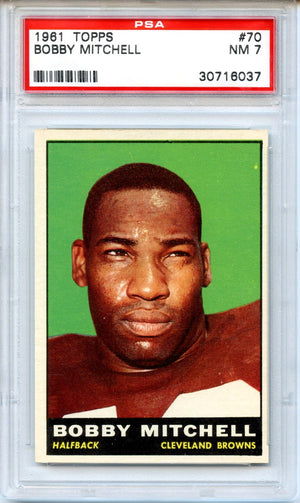 Bobby Mitchell 1961 Topps #70 PSA 7