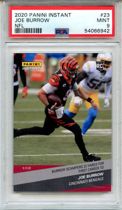 Joe Burrow 2020 Panini Instant NFL #23 PSA 9-1