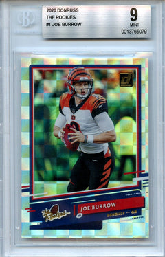 Joe Burrow 2020 Donruss The Rookies #1 BGS 9-1