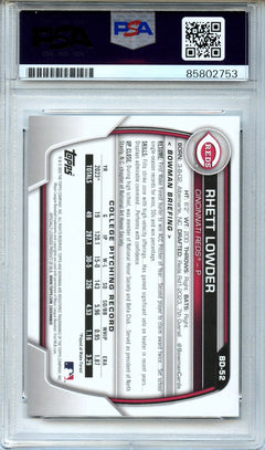 Rhett Lowder 2023 Bowman PSA DNA Authentic Auto-2