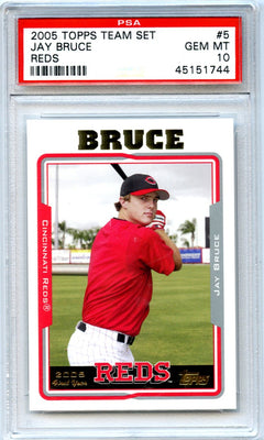 Jay Bruce 2005 Topps Reds Team Set #5 PSA 10-1