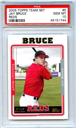 Jay Bruce 2005 Topps Reds Team Set #5 PSA 10