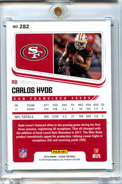 Carlos Hyde 2018 Panini Score Gem Masters 1/1 #282-2