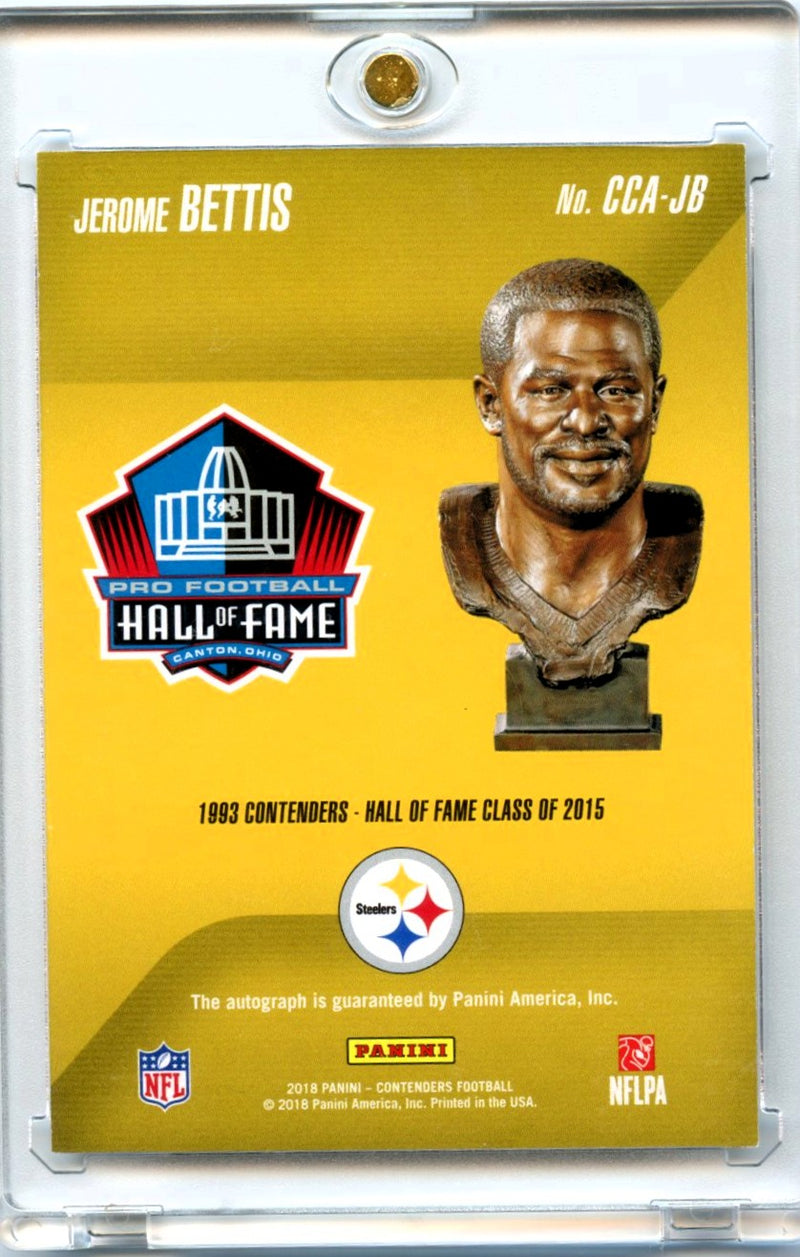 Jerome Bettis 2018 Panini Contenders Football Contenders To Canton Auto 2/20 #CCA-JB-2