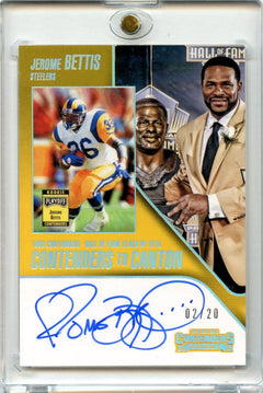 Jerome Bettis 2018 Panini Contenders Football Contenders To Canton Auto 2/20 #CCA-JB-1