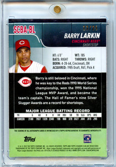 Barry Larkin 2022 Stadium Club Auto 13/25 #SCBA-BL-2