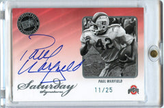 Paul Warfield 2009 Press Pass Authentics Saturday Signatures Auto 11/25 #SS-PW-1