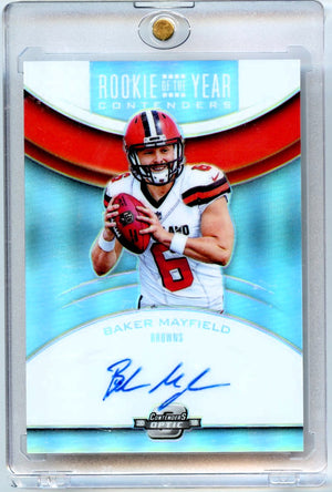 Baker Mayfield 2018 Panini Contenders Optic Rookie Of The Year Contenders Auto #RYA-BM