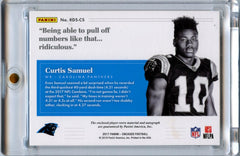 Curtis Samuel 2017 Encased Football Rookie Dual Swatch Signatures Patch Auto 1/10 #RDS-CS-2