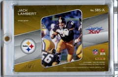 Jack Lambert 2019 Spectra Super Bowl Champion Superfractor 1/1 Auto #SBS-JL-2