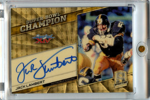 Jack Lambert 2019 Spectra Super Bowl Champion Superfractor 1/1 Auto #SBS-JL
