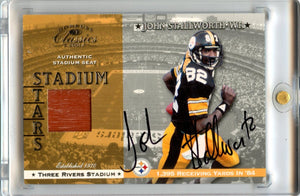 John Stallworth 2001 Donruss Classics Stadium Stars Patch Auto #SS-14