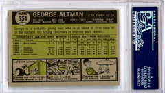 George Altman 1961 Topps #551 PSA 8-2
