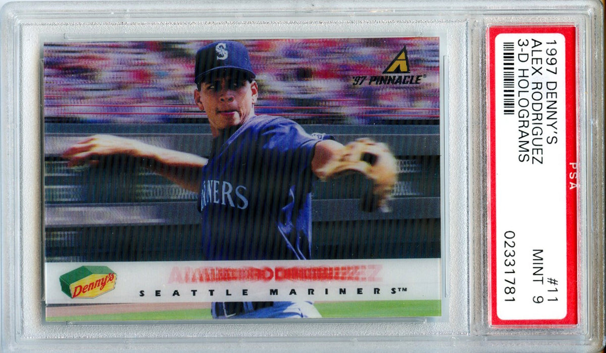 Alex Rodriguez 1997 Denny's 3-D Holograms #11 PSA 9-1