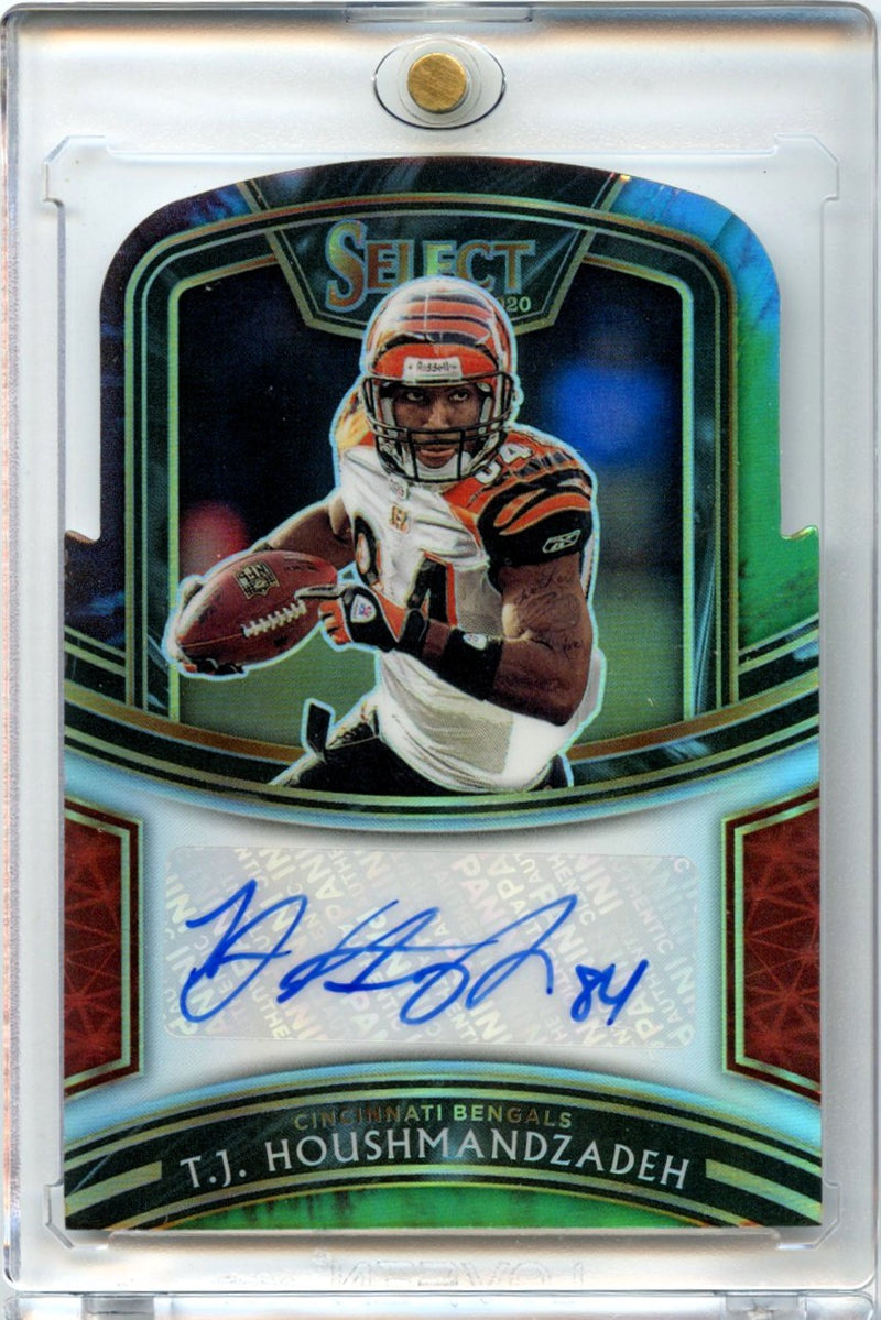 T.J. Houshmandzadeh 2020 Panini Select Die Cut Tie-Dye Auto 7/15 #SI-TJH-1