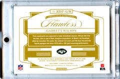Garrett Wilson 2022 Flawless Football Dual Patch Rookie Auto 4/6 #RDP-GW-2