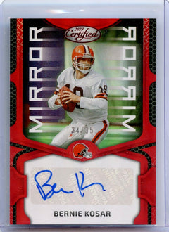 Bernie Kosar 2023 Certified Football Mirror Red Auto 34/35 #MS26-1