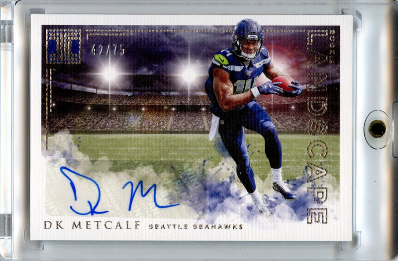 DK Metcalf 2019 Impeccable Football Rookie Landscape Rookie Auto 42/75 #RL-11-1