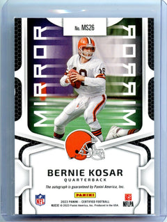 Bernie Kosar 2023 Certified Football Mirror Red Auto 34/35 #MS26-2