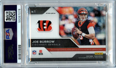 Joe Burrow 2020 Panini Prizm Rookie Gear Relics Rookie Gear Relics #1 PSA 8-2