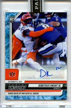 Demetrius Knight Jr 2025 Panini Instant Water Auto 4/10 #317-1