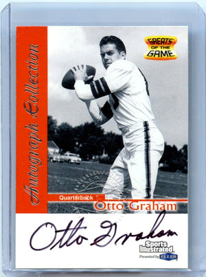 Otto Graham 1999 Fleer Sports Illustrated Greats Of The Game Autograph Collection Auto