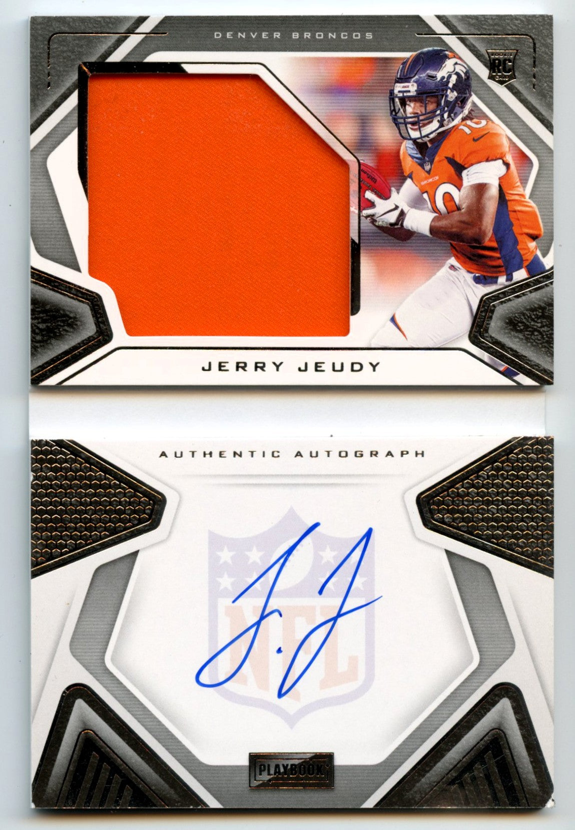 Jerry Jeudy 2020 Panini Playbook Booklet Rookie Patch Auto 132/249 #206
