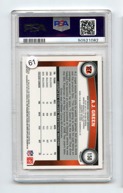 2011 Topps Chrome #150 A.J. Green Orange Refractor PSA 7-2