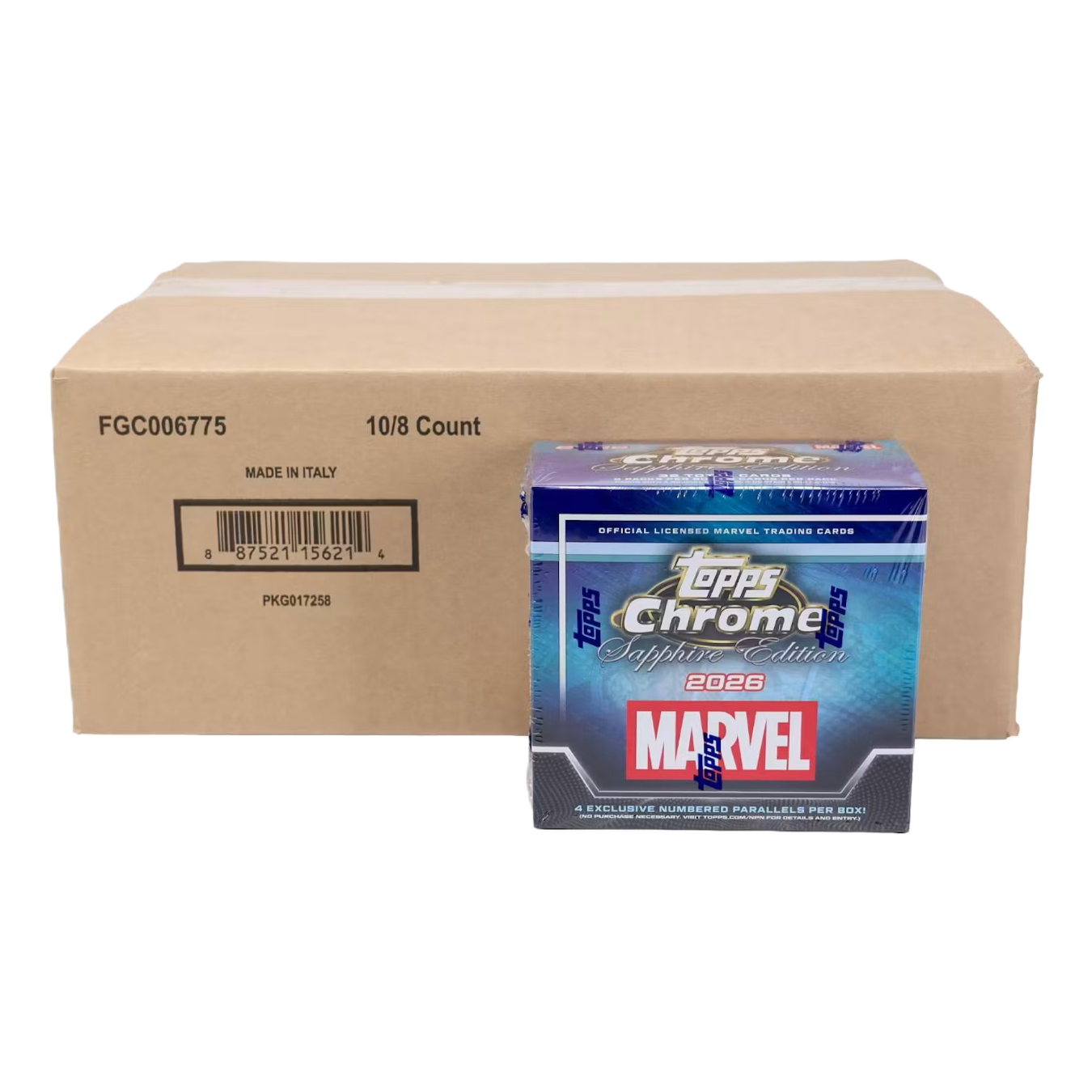 2026 Topps Marvel Comics Chrome Sapphire Hobby 10-Box Case