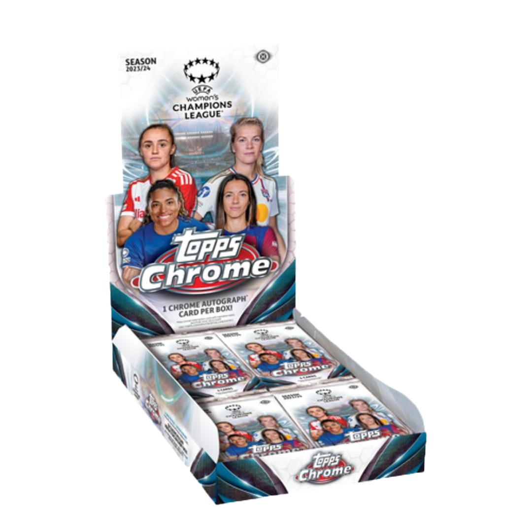 2023-24 Topps UEFA Women's Champions League Chrome Soccer Hobby Box-1