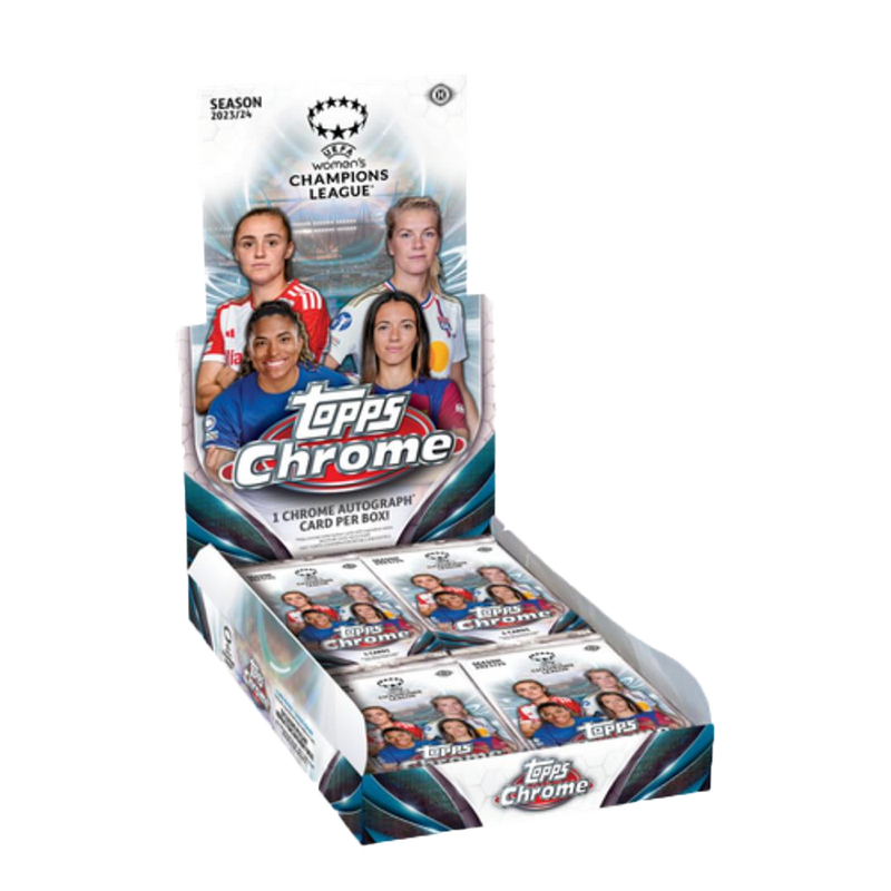 2023-24 Topps UEFA Women's Champions League Chrome Soccer Hobby Box-1