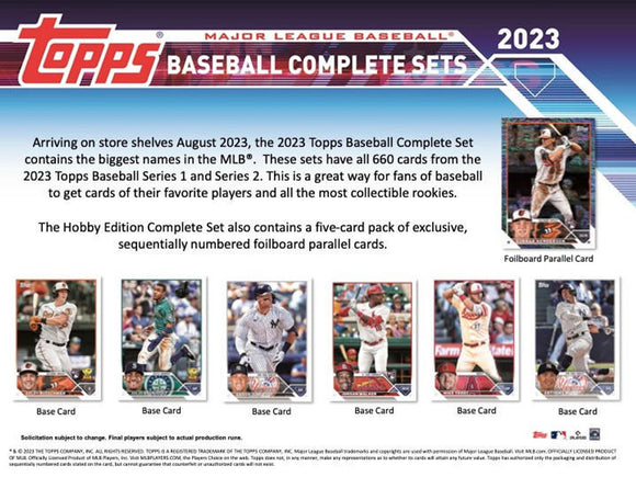 2023 Topps Complete Baseball Factory Set Hobby