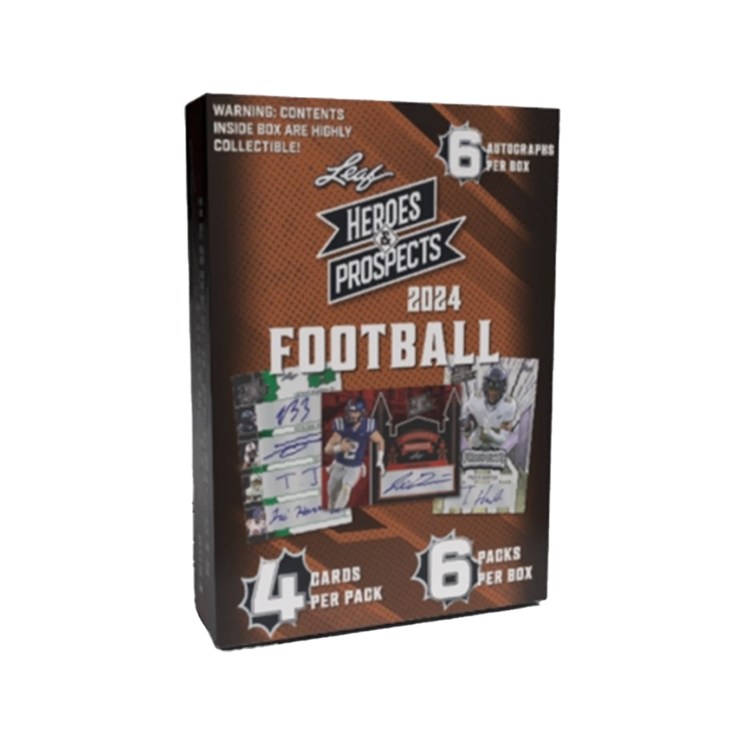 2024 Leaf Heroes & Prospects Football Hobby Box-1