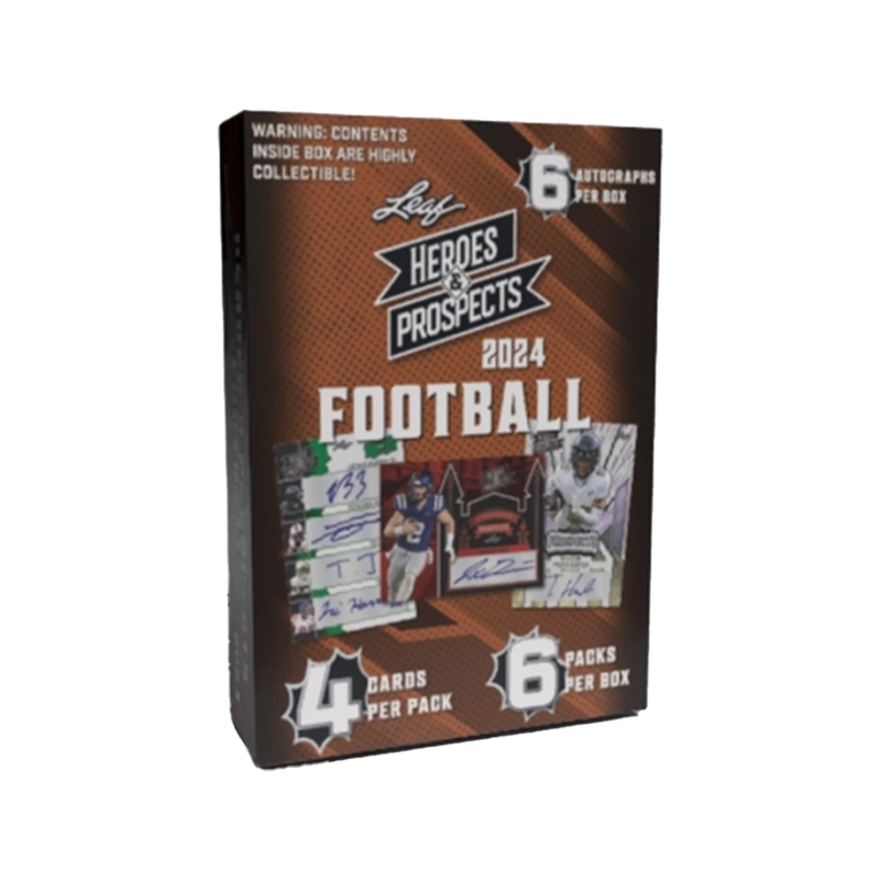 2024 Leaf Heroes & Prospects Football Hobby Box-1