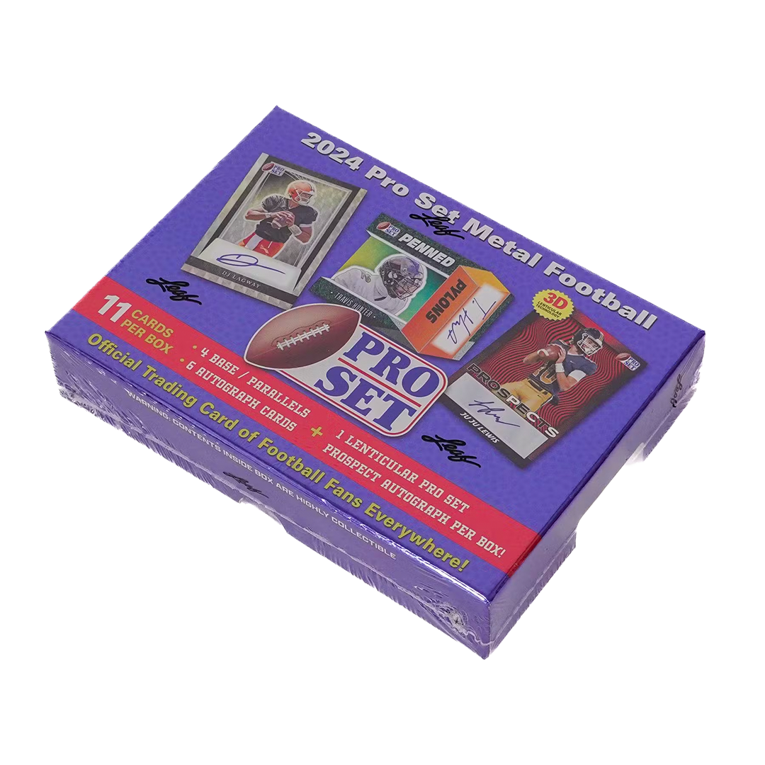 2024 Leaf Pro Set Metal Football Hobby Box-1