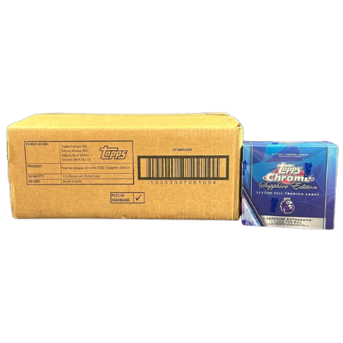 2025/26 Topps Chrome EPL Soccer Sapphire Edition 10-Box Case