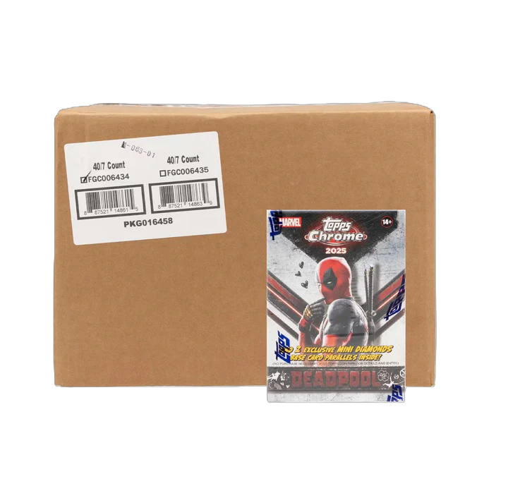 2025 Topps Chrome Marvel Deadpool Blaster 40-Box Case-1