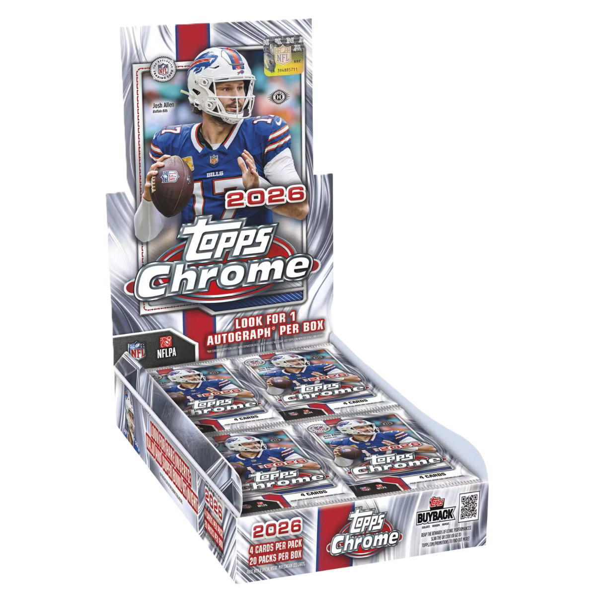 2026 Topps Chrome Football Hobby Box
