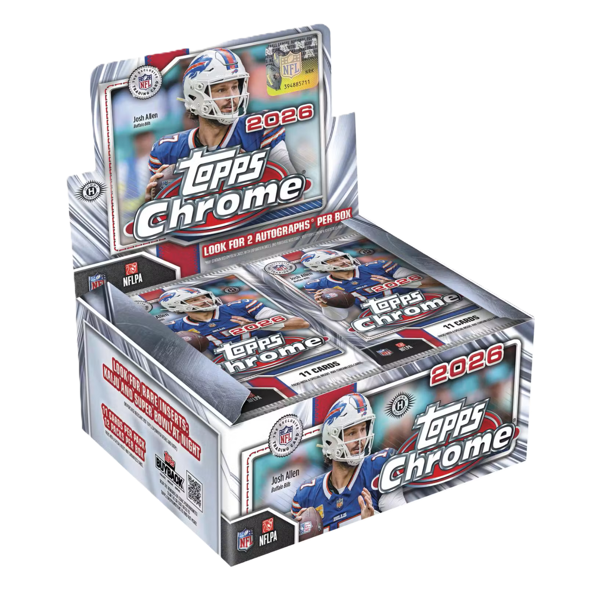 2026 Topps Chrome Football Hobby Jumbo Box