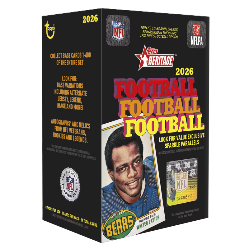 2026 Topps Heritage Football Blaster Box