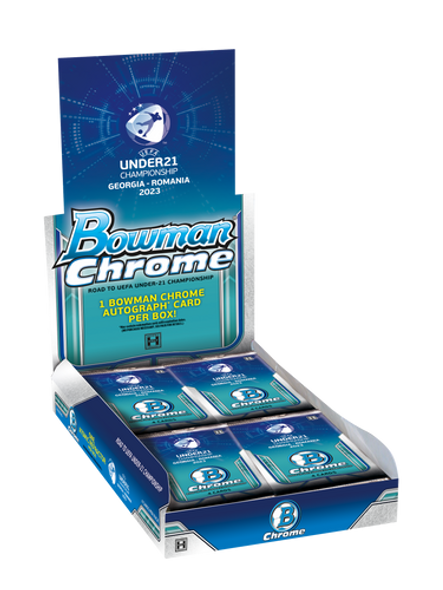 2022 Bowman Chrome Road to UEFA Under 21 European Championship Soccer Hobby Box-1