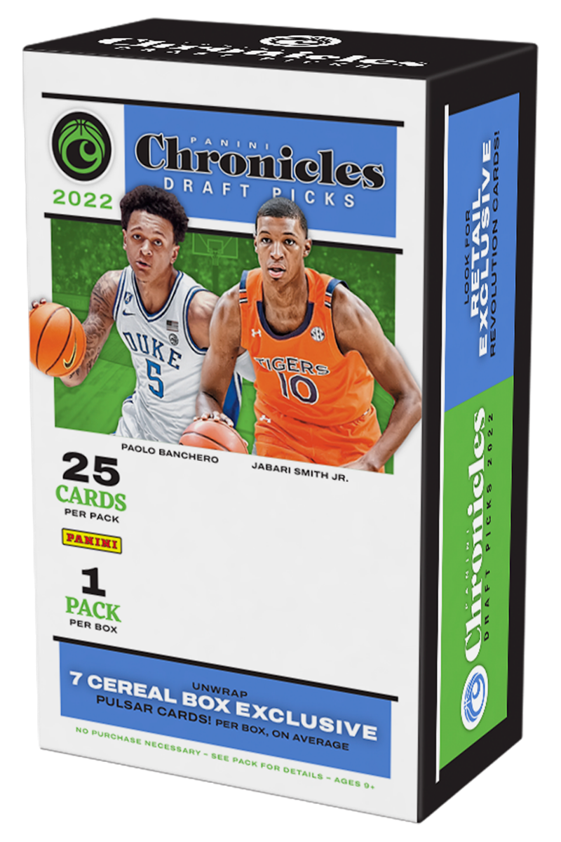 2022-23 Panini Chronicles Draft Picks Basketball Cereal Box