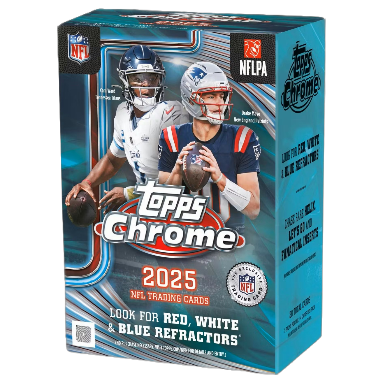2025 Topps Chrome Football Blaster Box-1